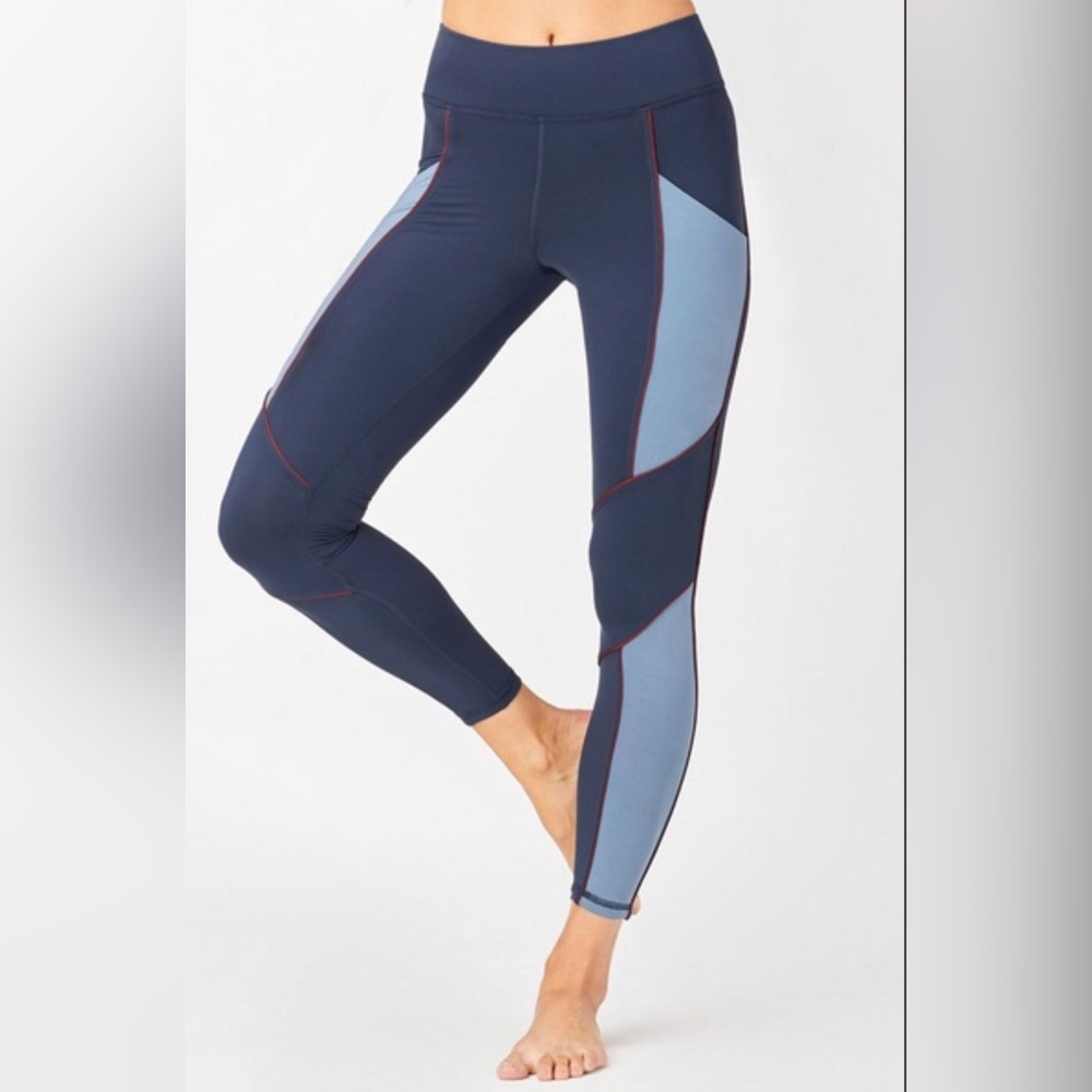 MICHI Baltic Pocket Legging Deep Sea Navy/ Storm Blue Size S/P